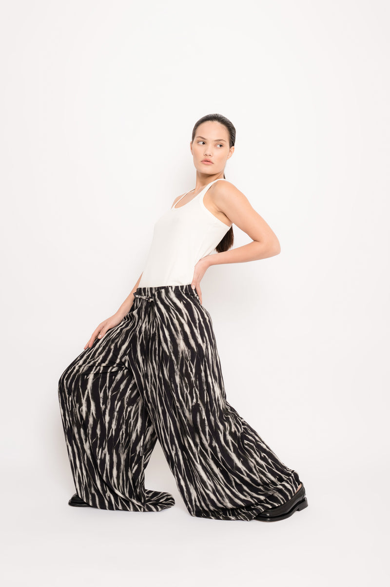 Wrapped Printed Pants | Papel