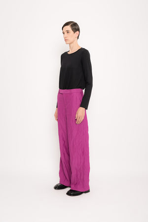 Crinkled Wide Pants | Piano
