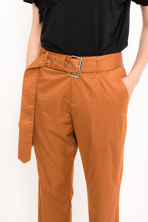 Taffeta Pants with Removable Belt | Pincel