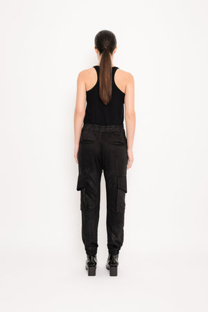 Viscose Cargo Pants with Foil | Pipeta