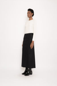 Long Evase Cotton Skirt | Lona
