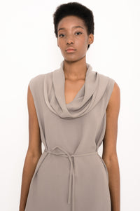 Wide Creped Top with Drawstring | Capsula