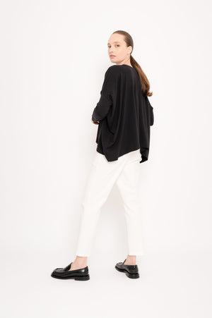 Oversized Cotton Modal Jersey Top | Cartucho