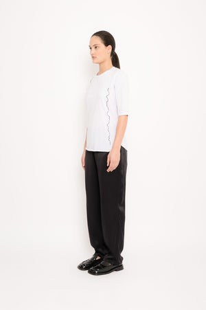 3/4 Sleeves T-shirt with Artisanal Detail | Colher