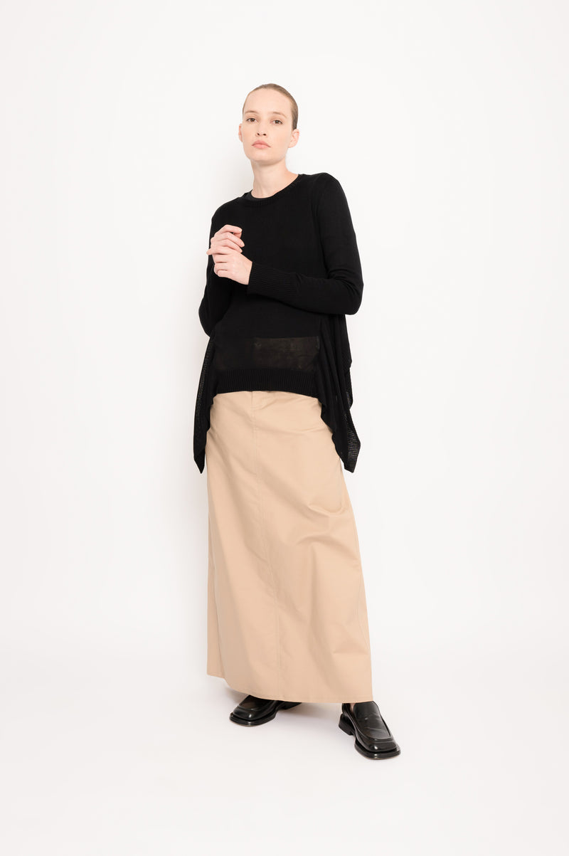 Asymmetric Knit Sweater | Macaneta