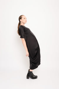 Silk Midi Dress with Cutouts | Tuba