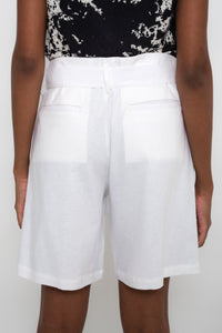 Linen Shorts With Belt | Escama