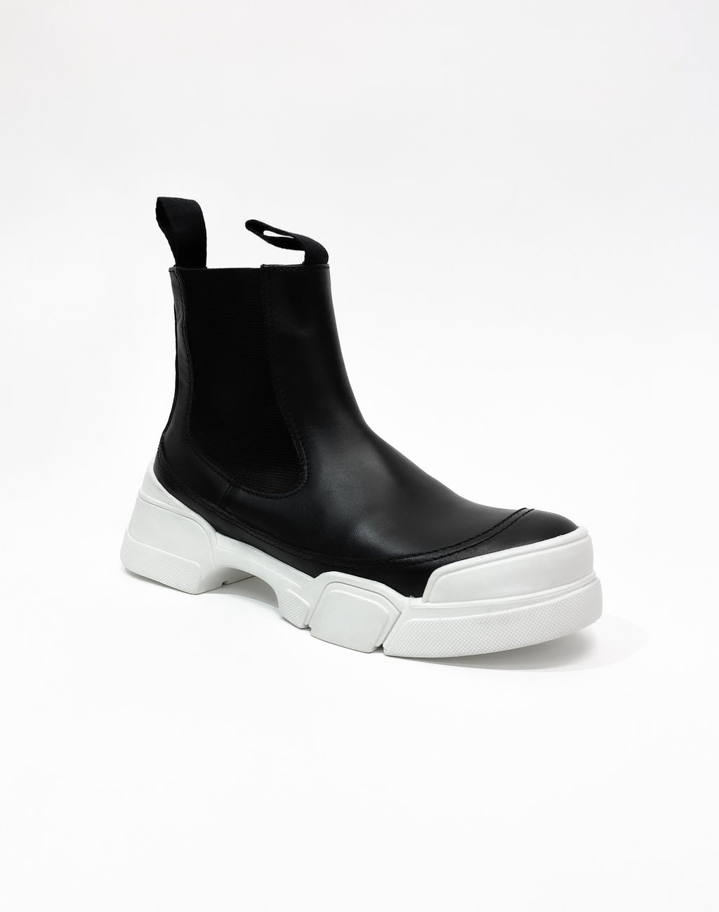Chunky Sole Ankle Boots White | Tamara