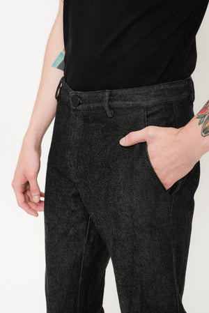 Eco Denim Straight-Cut Pants | Arcada