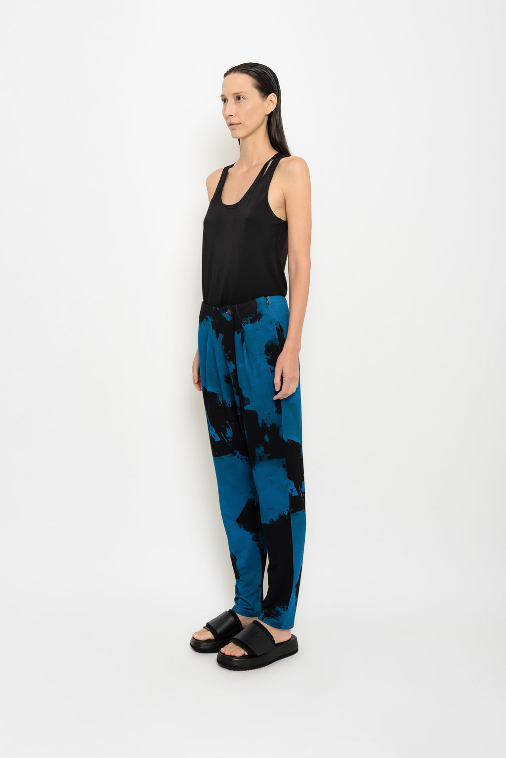 Printed Stained Jersey Pants | Chapim