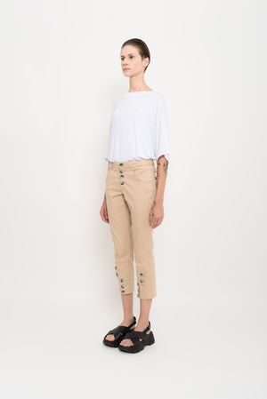 Modal Twill Pants with Buttons | Pita