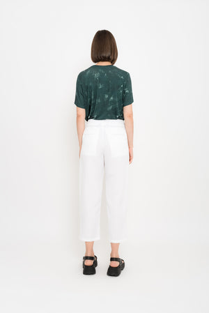 Modal Linen Tailored Pants | Polvilho