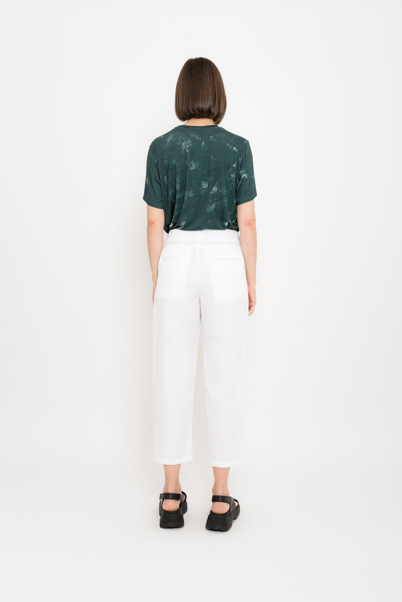 Modal Linen Tailored Pants | Polvilho
