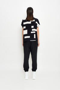 Short Sleeve Shirt with Geometric Print | Sabiá