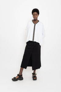 Pima Cotton Asymmetrical Cardigan | Merengue