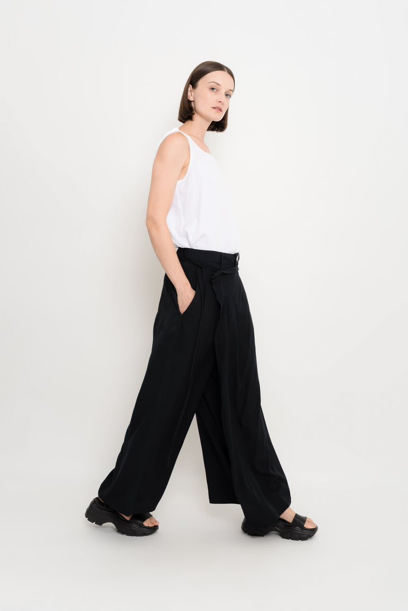 Modal Crossover Culottes Pants | Pao