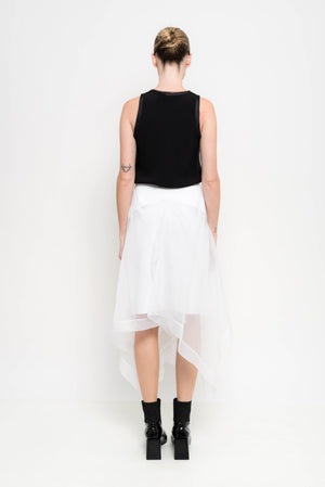 Organza Skirt With Irregual Edges | Mentor