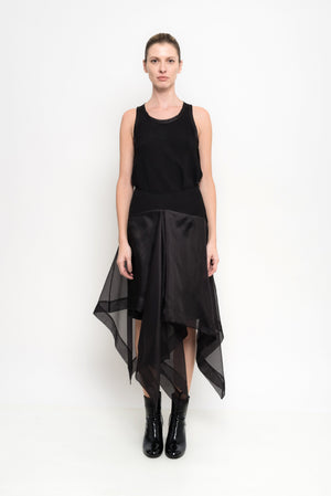 Organza Skirt With Irregual Edges | Mentor