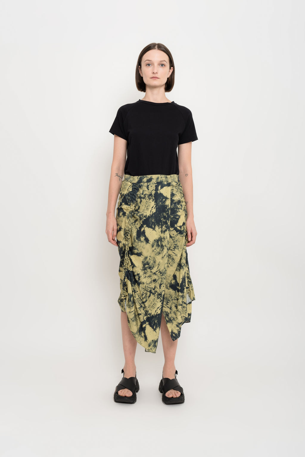 Printed Modal Gathered Skirt | Fruta