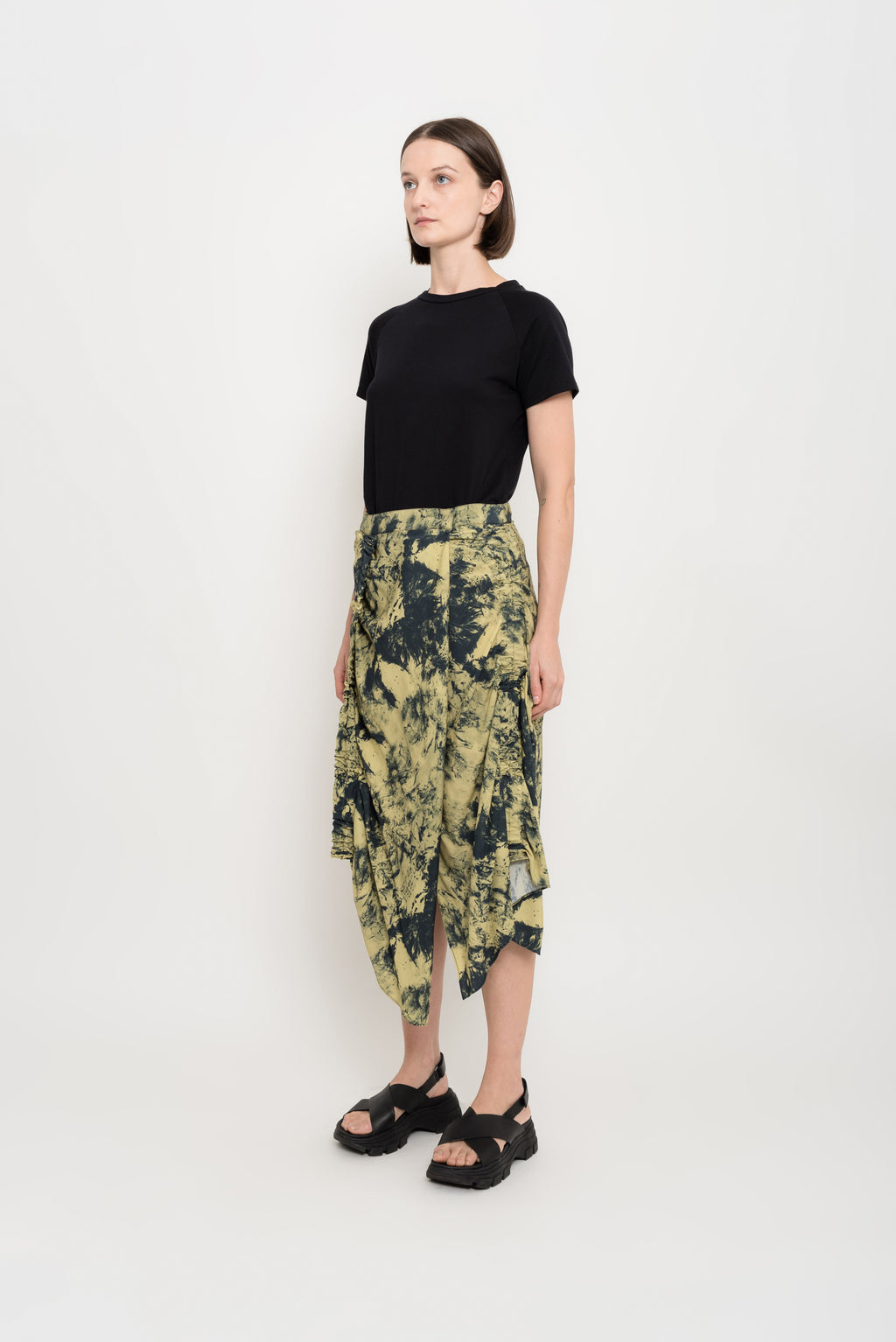 Printed Modal Gathered Skirt | Fruta
