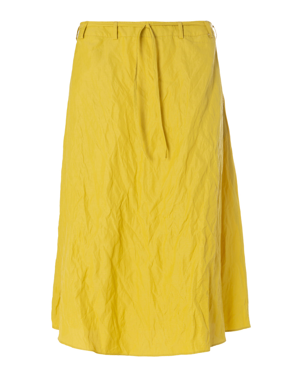 Crumpled Midi Skirt With Strap | Manati