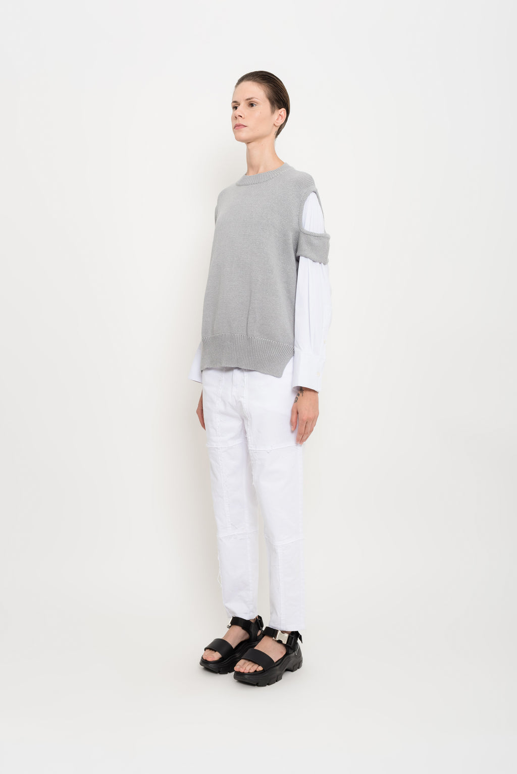 Knit Top with Shirt Sleeves | Boldo