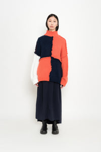 Oversized Knit with Patchwork | Esquilo