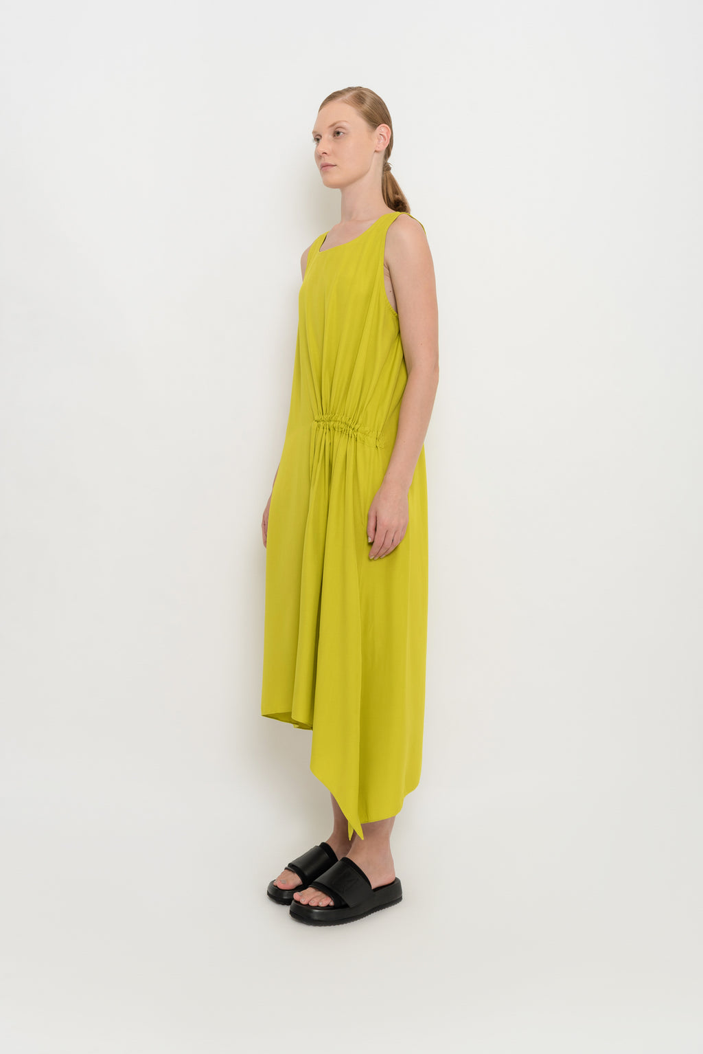 Asymmetrical Dress With Side Adjustment | Paturi
