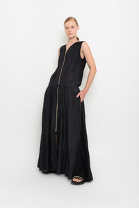 Crumpled Long Dress With Strap | Pomba