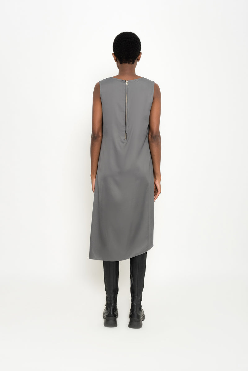 Asymmetric Satin Dress | Sagui